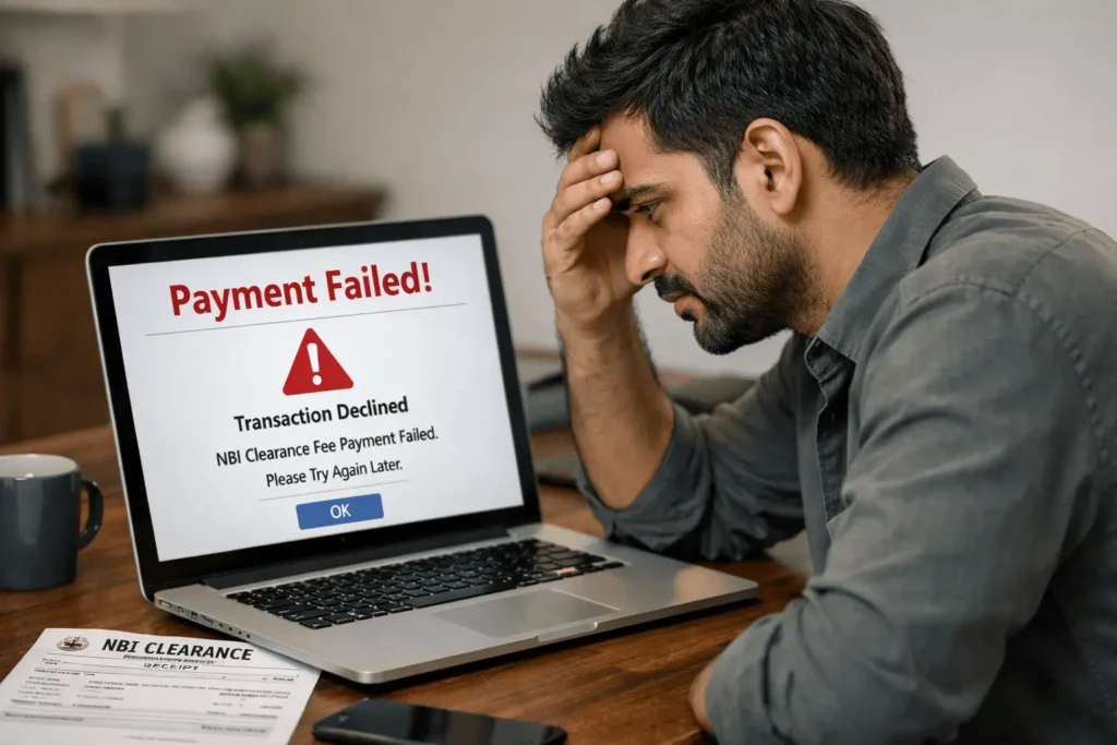 NBI Payment Failed or Error Occurred
