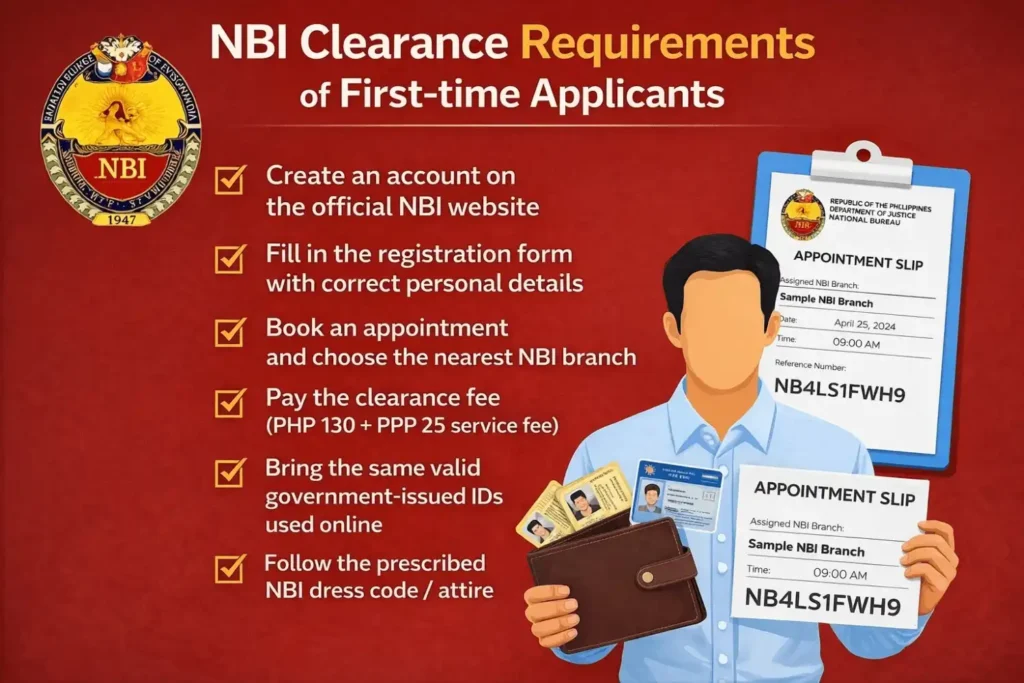 NBI Clearance Requirements of New Applicants