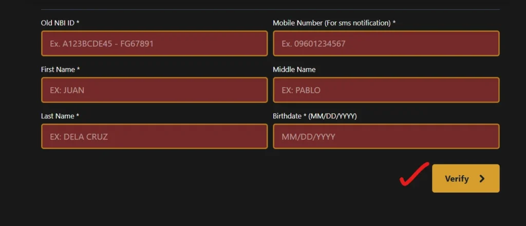 Verify your Identity