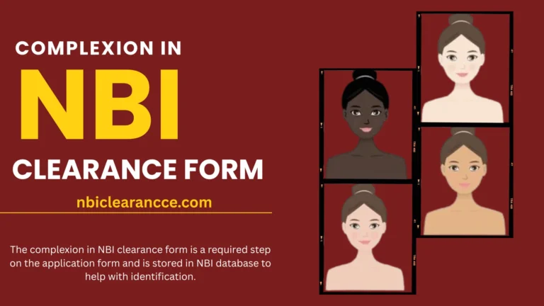 Complexion in NBI Clearance