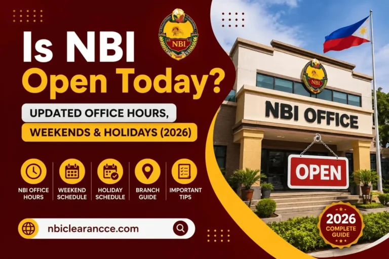 Is NBI Open Today